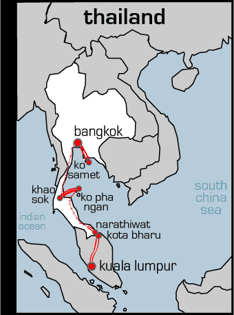 thailand map